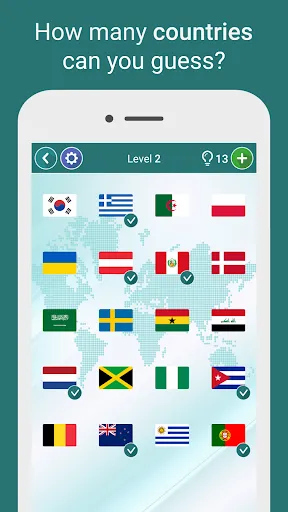 Zrzuty ekranu Geography Quiz - World Flags