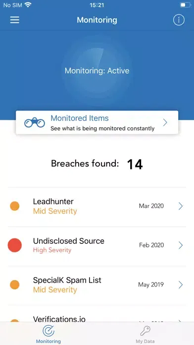 MTA Identity Shield स्क्रीनशॉट