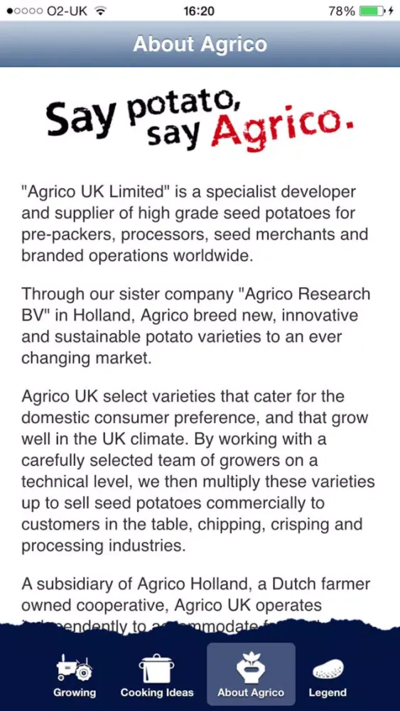 Agrico Potato应用截图