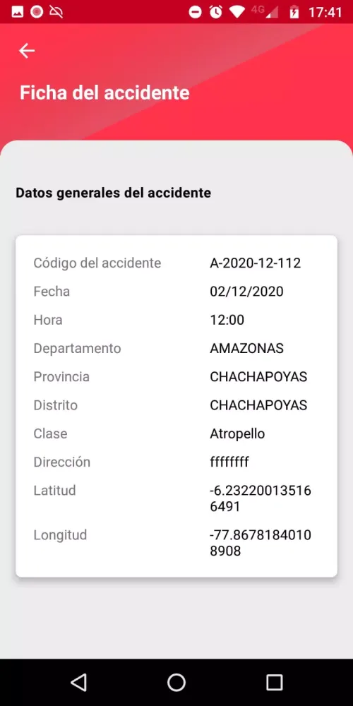 SRAT Móvil Screenshots