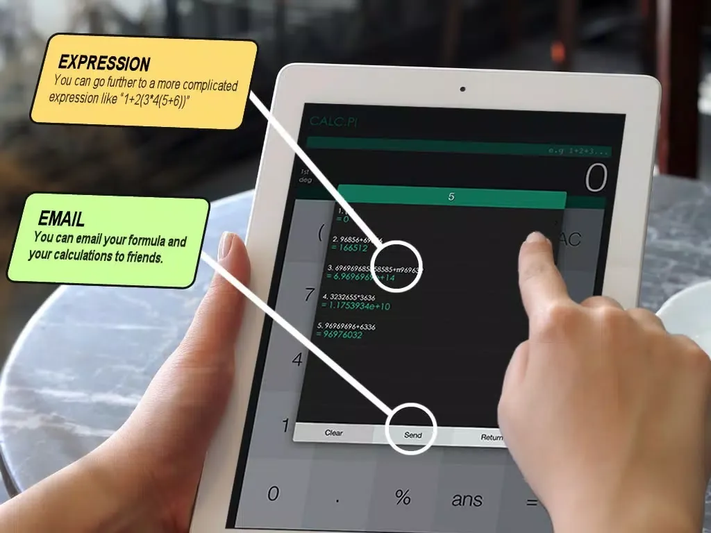 Calculator π iPad  স্ক্রিনশট