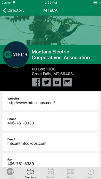 Captures d'écran de Montana Electric Co-ops Assoc.