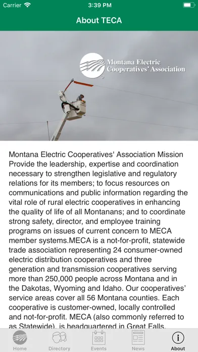 Captures d'écran de Montana Electric Co-ops Assoc.