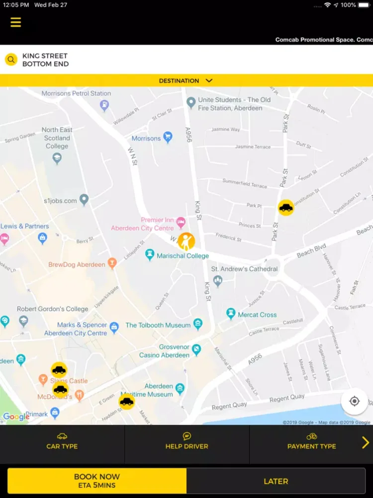 ComCab Aberdeen iPad 應用截圖