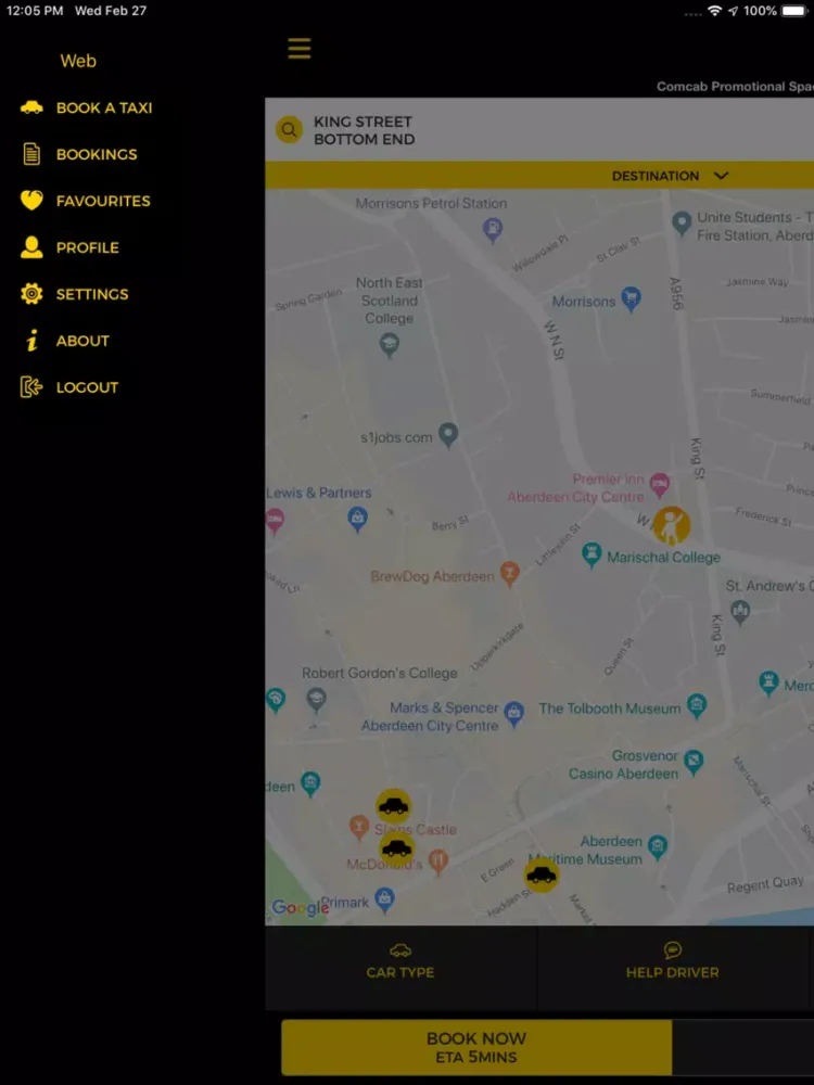 ComCab Aberdeen iPad 應用截圖