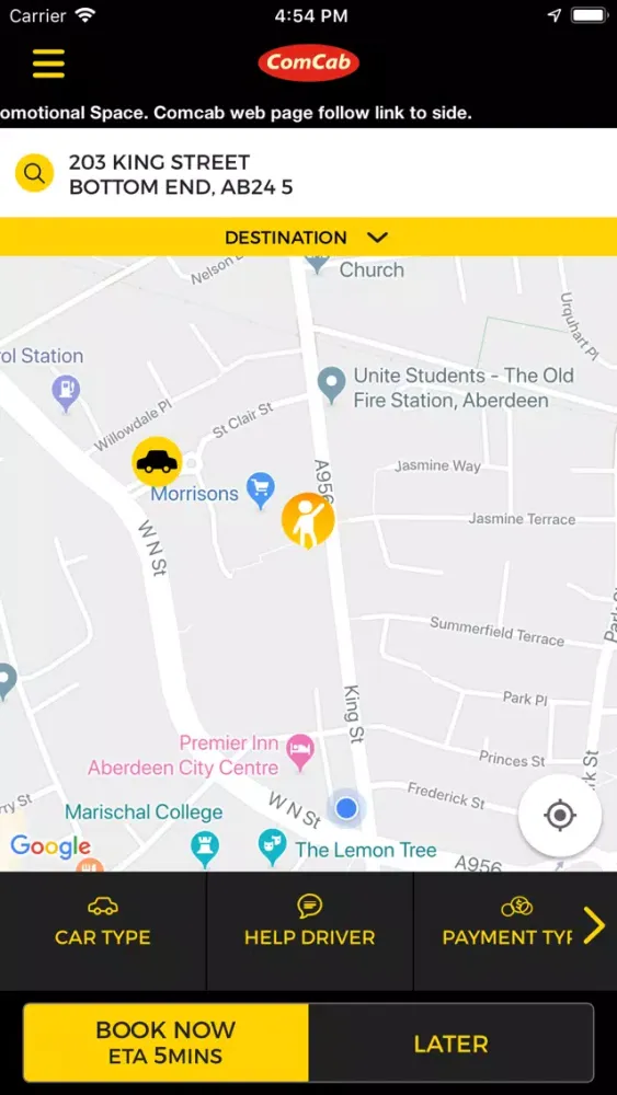 ComCab Aberdeen應用截圖