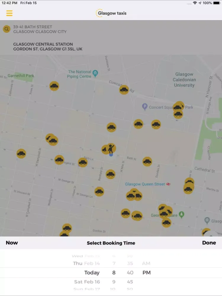 Glasgow Taxis iPad 应用截图