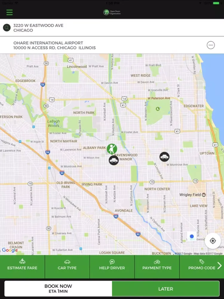Capturas de pantalla de Open Taxis iPad 