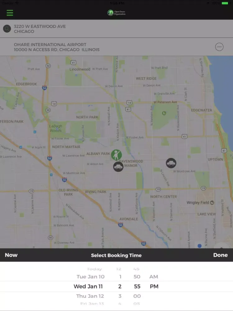 Capturas de pantalla de Open Taxis iPad 