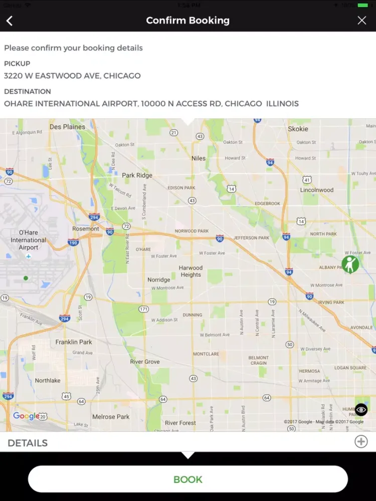 Capturas de pantalla de Open Taxis iPad 