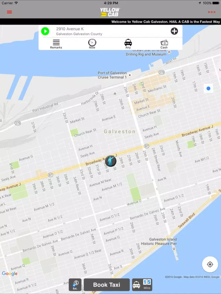 Скриншоты Hailacab Galveston iPad 
