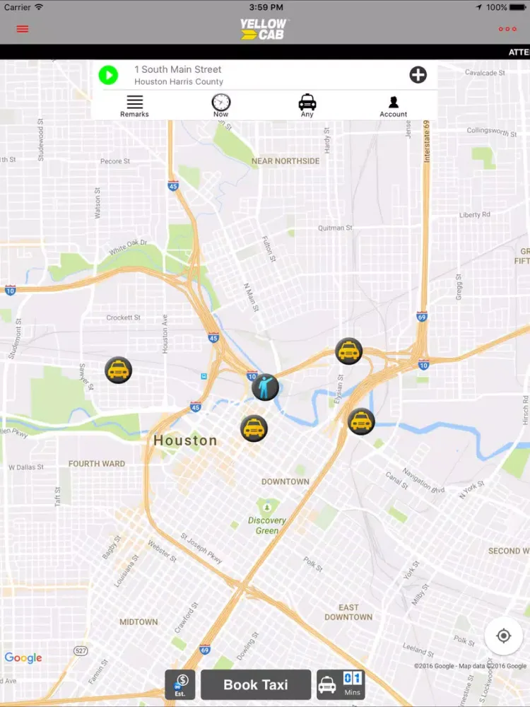 Hailacab Houston iPad  スクリーンショット