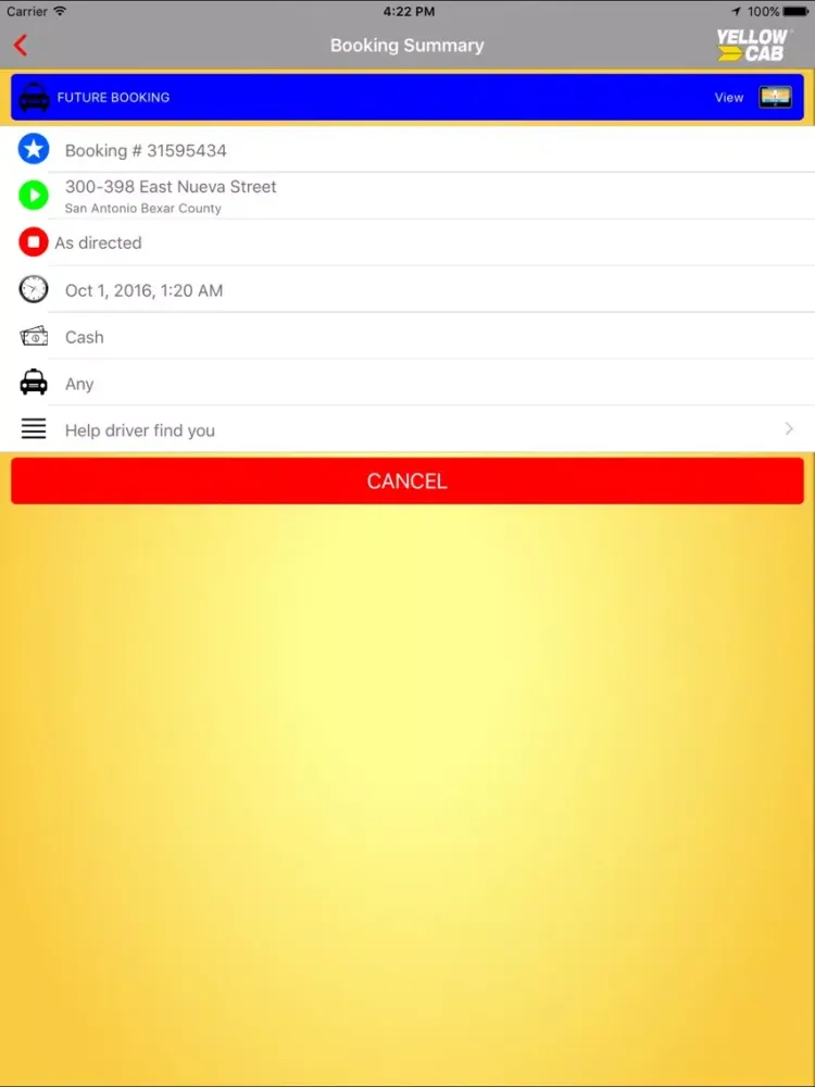 Hailacab San Antonio iPad 应用截图