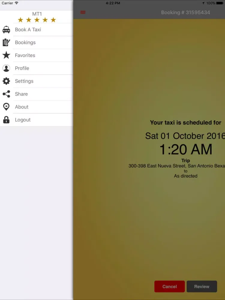 Hailacab San Antonio iPad 应用截图