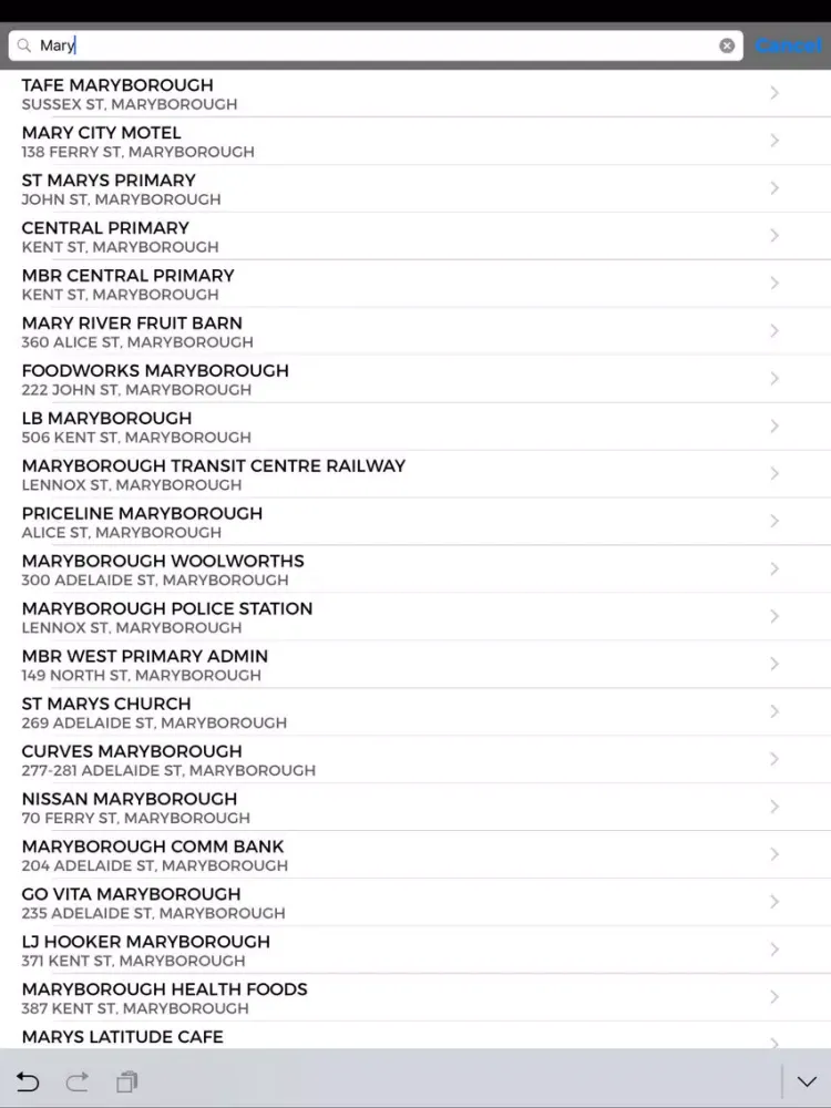 BWC Maryborough iPad  Screenshots