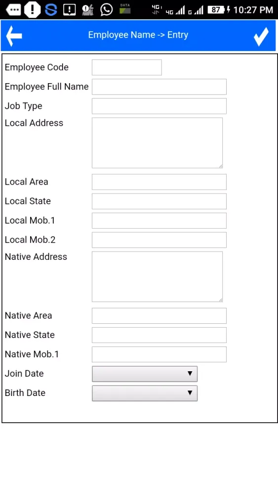 Captures d'écran de Attendance Register