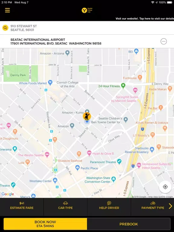 Seattle Yellow Cabs iPad 应用截图