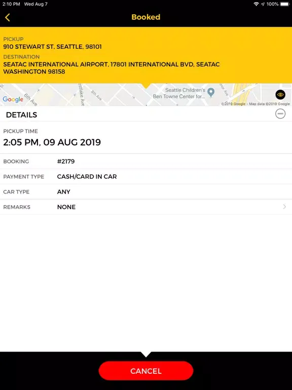 Seattle Yellow Cabs iPad 应用截图