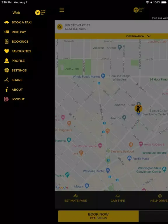 Seattle Yellow Cabs iPad 应用截图