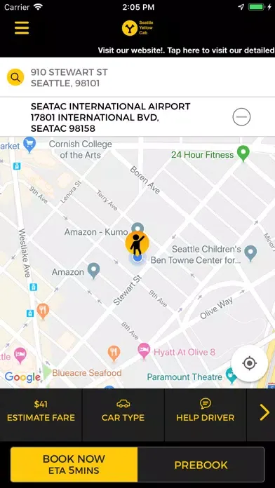 Seattle Yellow Cabs应用截图