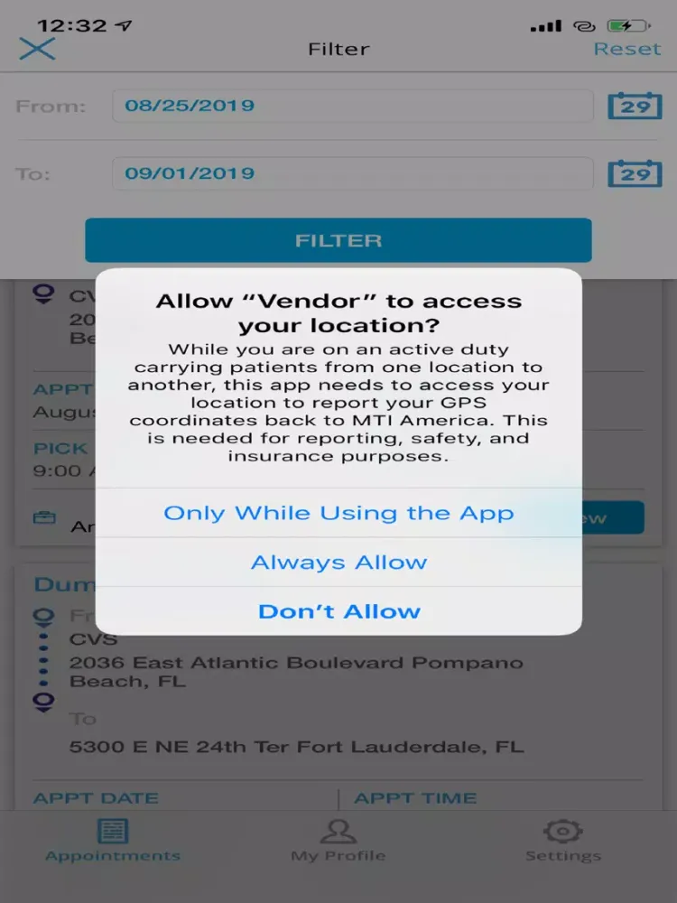 MTI America - Vendor iPad  Ekran Görüntüleri
