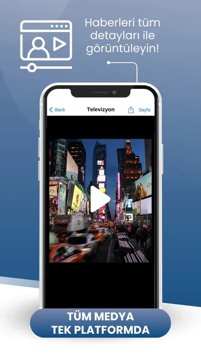 Tangkapan skrin Medya Takip Mobile