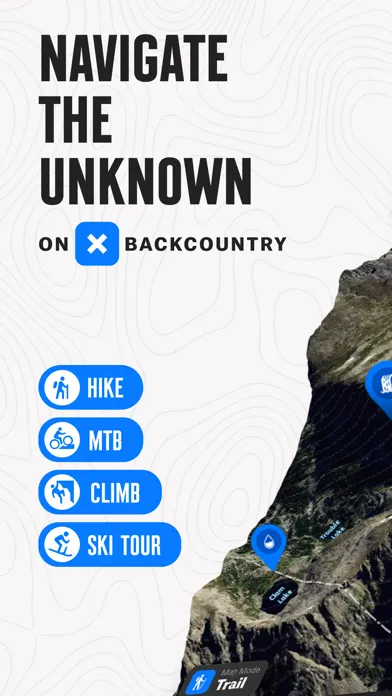onX Backcountry Ski Tracks Screenshots