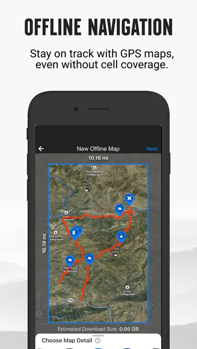 onX Backcountry Ski Tracks Screenshots