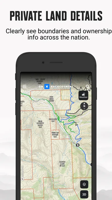 onX Backcountry Ski Tracks Screenshots
