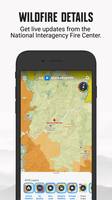 onX Backcountry Ski Tracks Screenshots