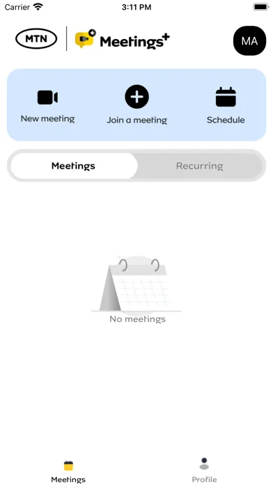 MTN Meetings+ App スクリーンショット