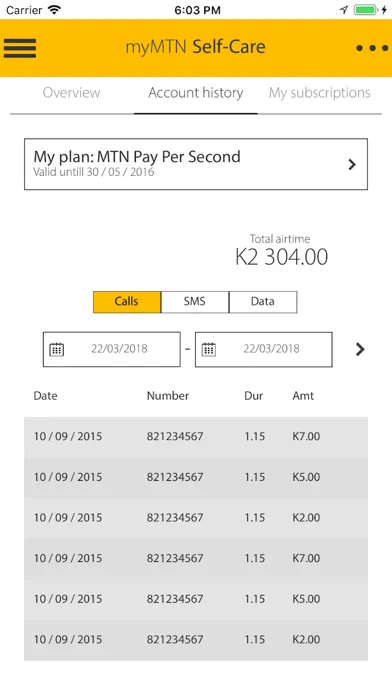 Zrzuty ekranu MyMTN