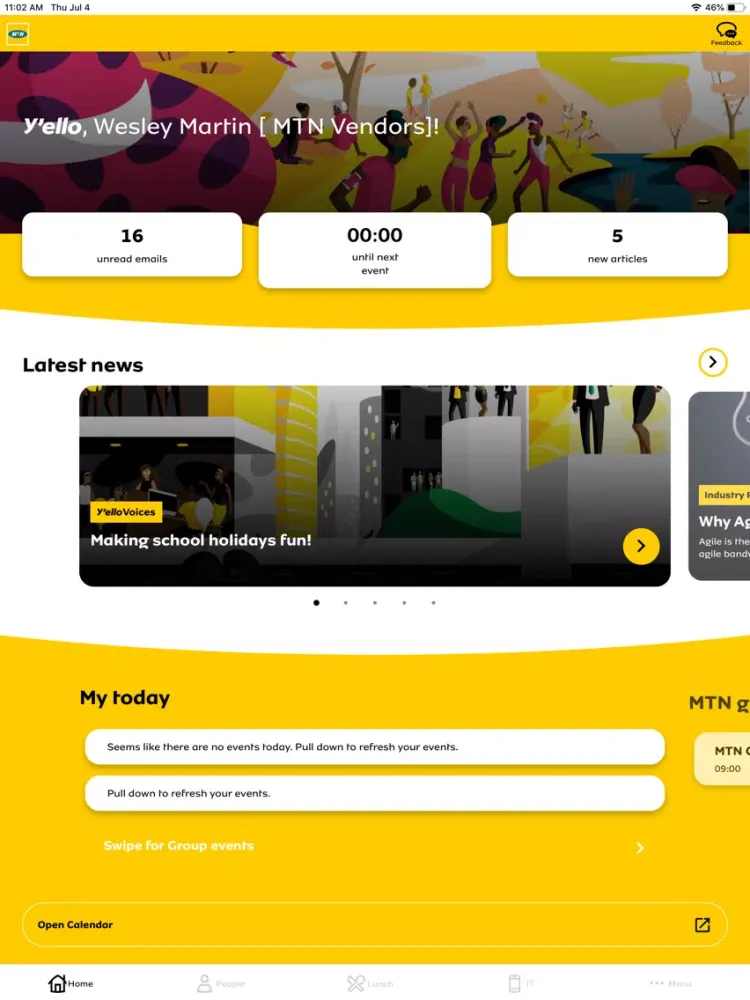 Y'ello Hive iPad  স্ক্রিনশট