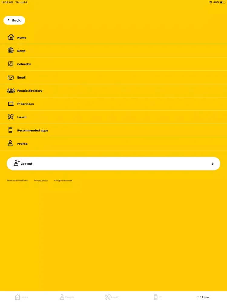 Y'ello Hive iPad  স্ক্রিনশট