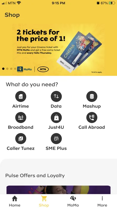 Capturas de pantalla de My MTN Ghana