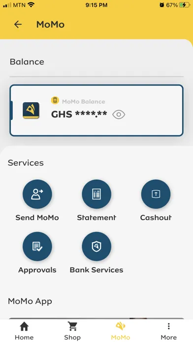 Capturas de pantalla de My MTN Ghana