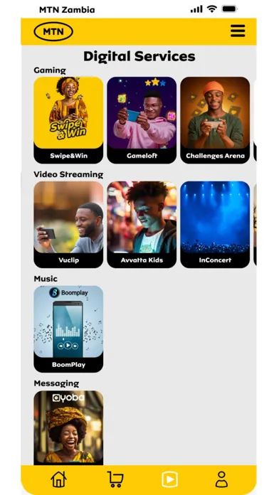 Capturas de pantalla de MyMTN Zambia