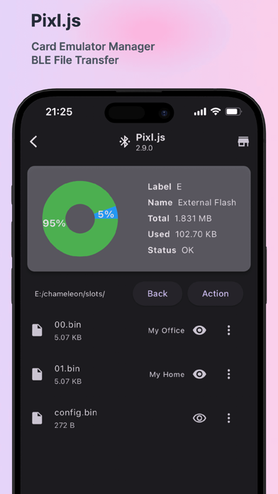 Tangkapan skrin MTools BLE RFID Reader
