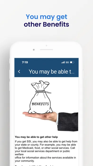 Screenshot di SSI Benefits