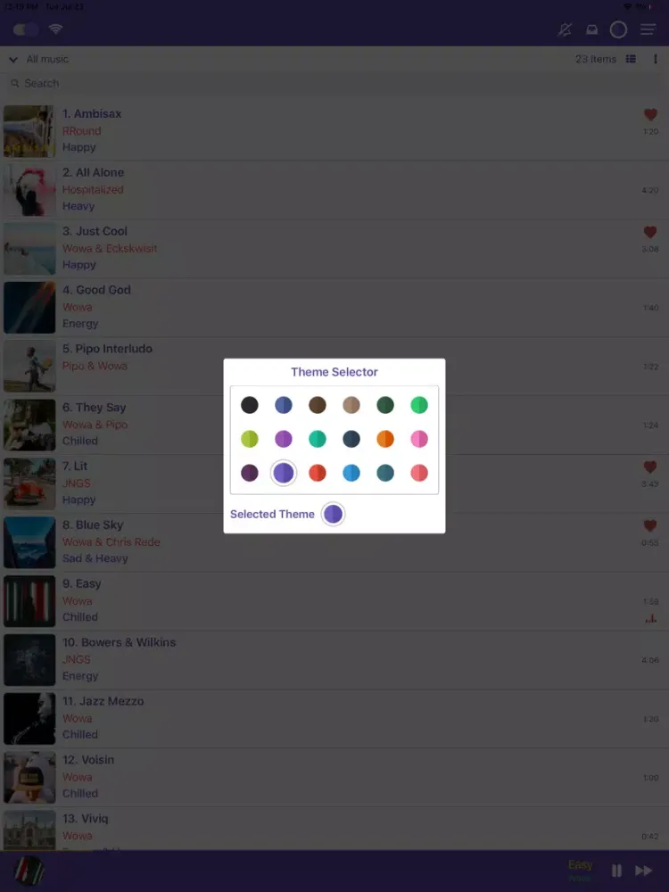 EQ Player ++ iPad  スクリーンショット