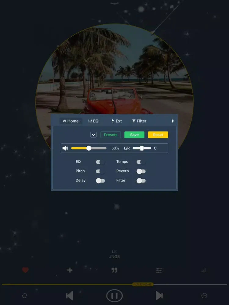 EQ Player ++ iPad  スクリーンショット