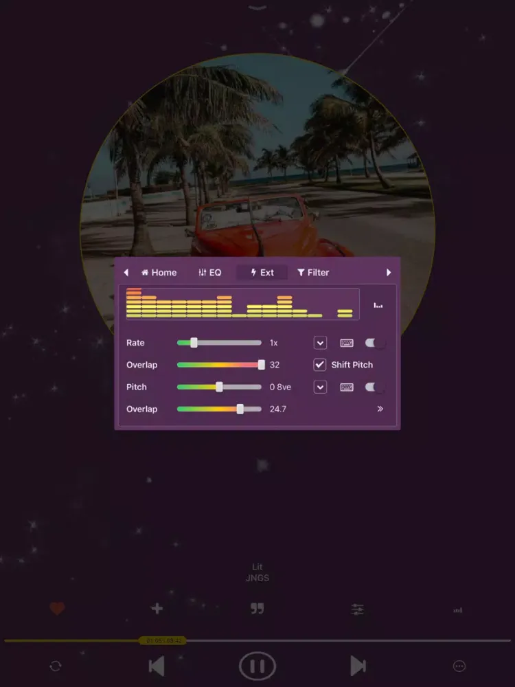 EQ Player ++ iPad  スクリーンショット