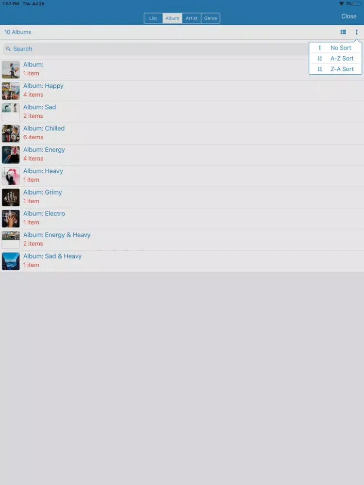 Скриншоты Equalizer Player iPad 