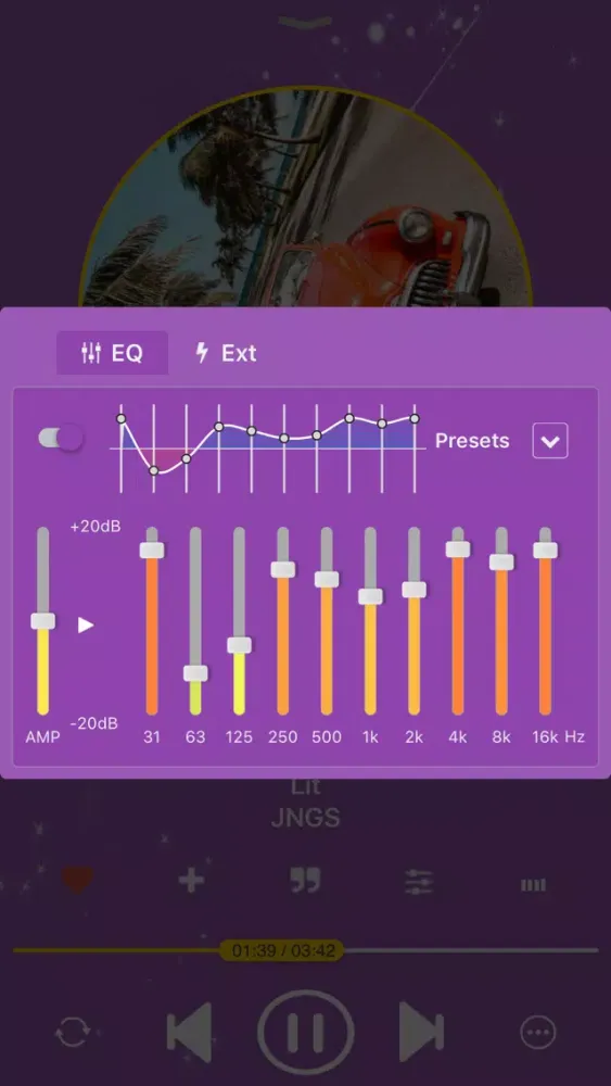 Скриншоты Equalizer Player