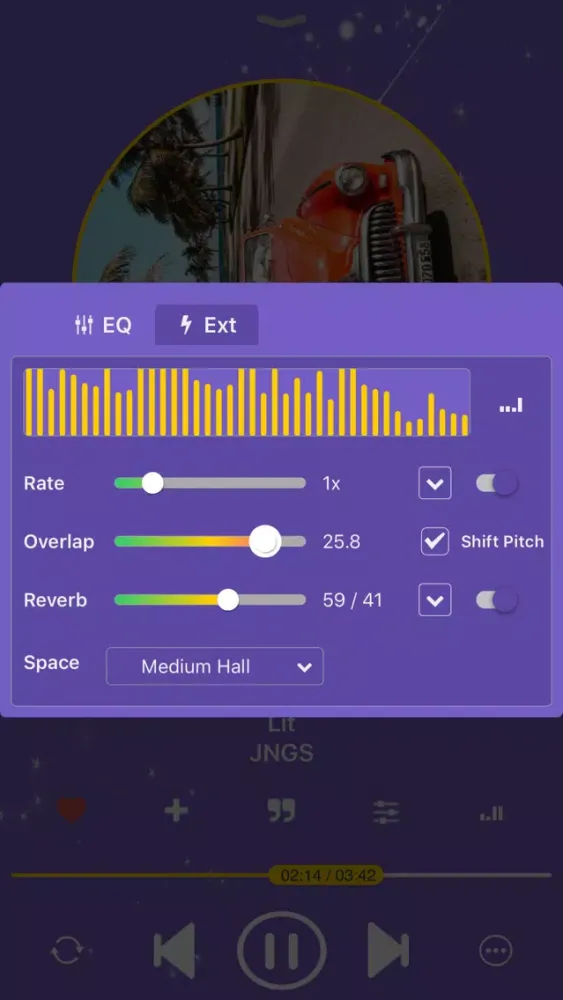 Скриншоты Equalizer Player