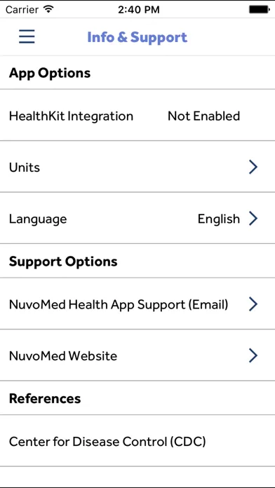 Screenshot di NuvoMed