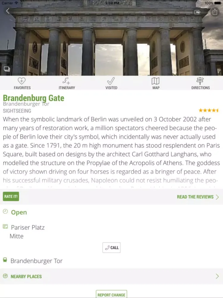 Berlin Travel Guide (with Offline Maps) - mTrip iPad  Ekran Görüntüleri
