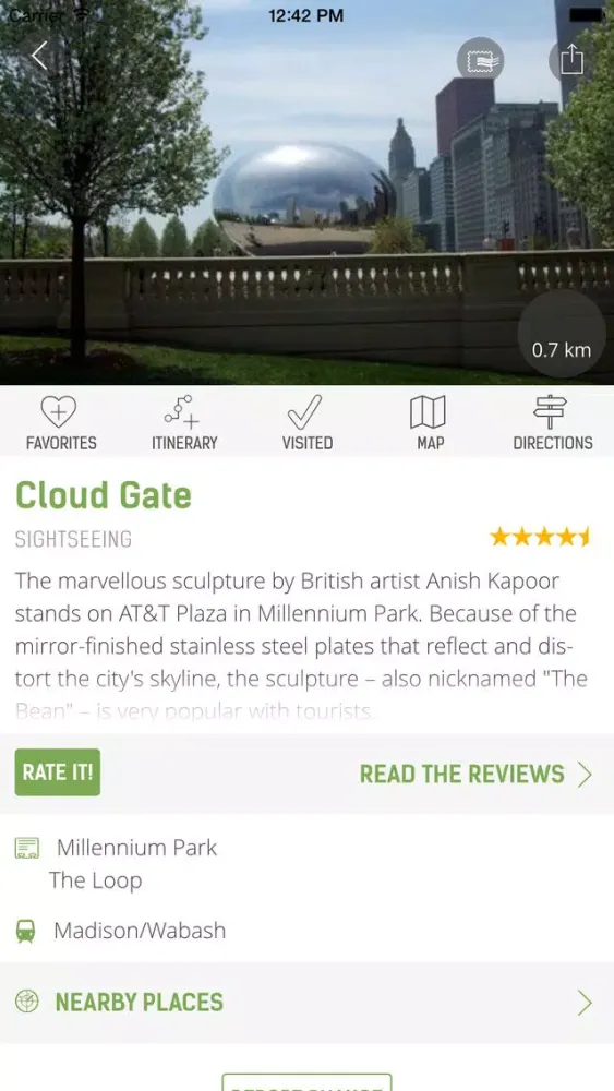 Captures d'écran de Chicago Travel Guide (with Offline Maps) - mTrip