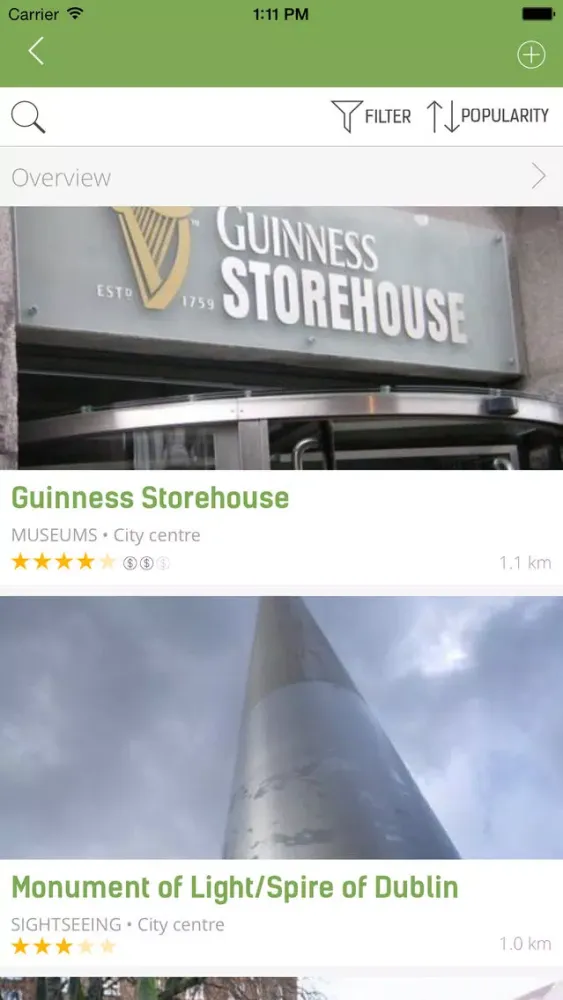 Ảnh chụp màn hình của Dublin Travel Guide (with Offline Maps) - mTrip