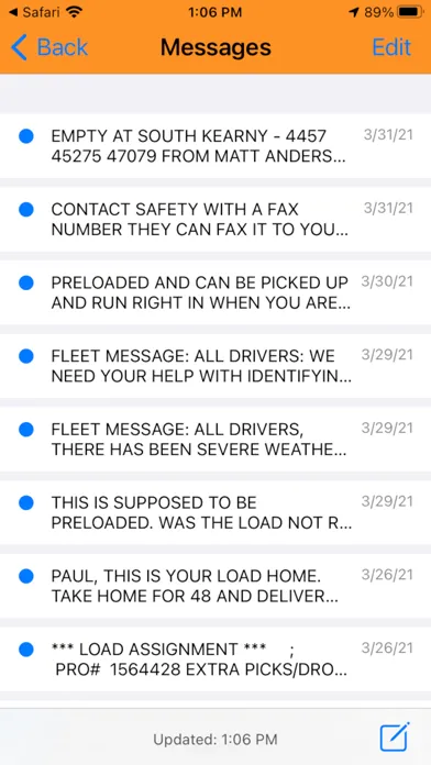 Screenshot di Metropolitan Driver App